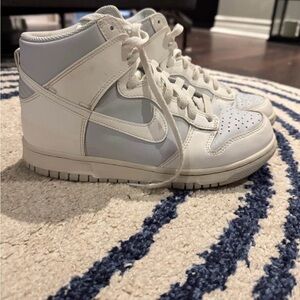 Nike You White and Light Gray High-Tops